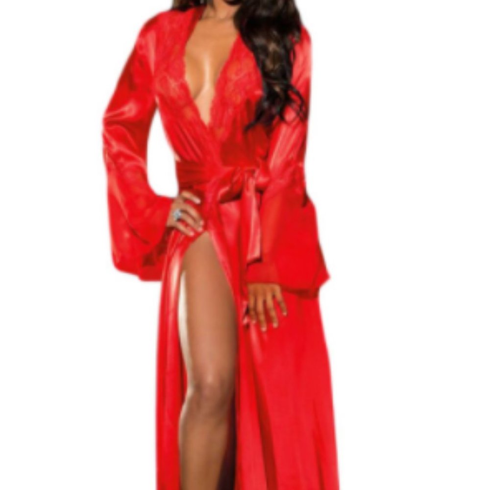 Red Glamour Valentine Long Robe